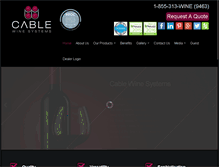Tablet Screenshot of cablewinesystems.com